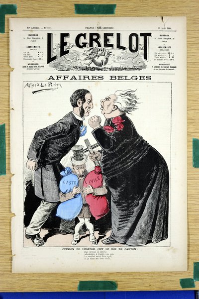 Obálka „“Le Grelot“, číslo 697, Satirický v barvách od Alfred Le Petit