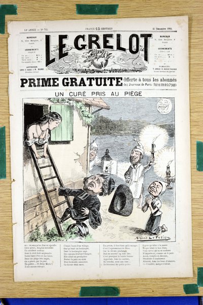 Obálka „“Le Grelot“, číslo 718, Satirický v barvách od Alfred Le Petit