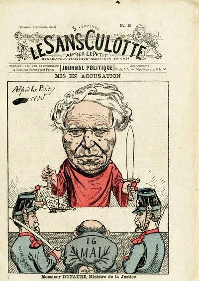 Obálka “”Le Sans-Panlotte””, číslo 10, satirická barva od Alfred Le Petit