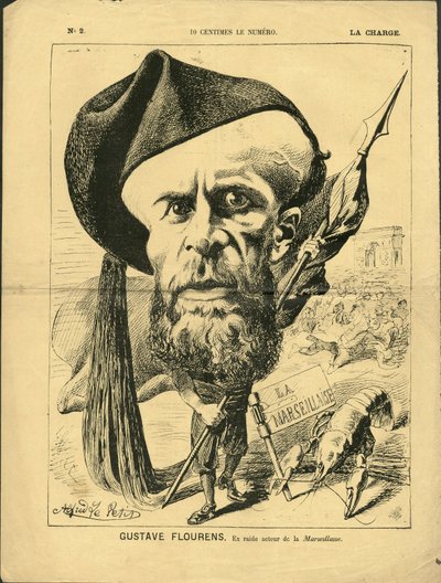 Ilustrace Alfreda Le Peta (1841-1909) v La Charge (1870), č. 2 - Flourens Emile od Alfred Le Petit
