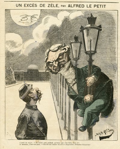 Ilustrace Alfred Le Petity (1841-1909) pro obálku Le Grelot od Alfred Le Petit