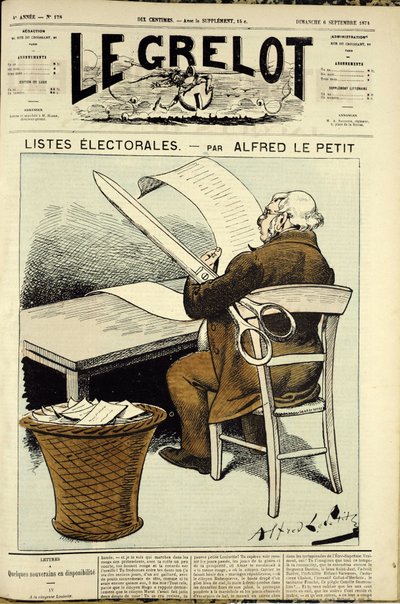 Ilustrace pro obálku Le Grelot, č. 178 od Alfred Le Petit