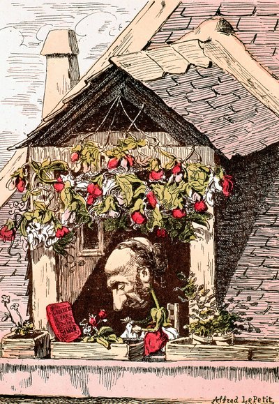 karikatura spisovatele Julese Simona (1814-1896), autora "l
