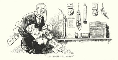 Precaution Mania (litografie) od Alfred Leete