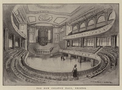 New Colston Hall, Bristol od Alfred Leete