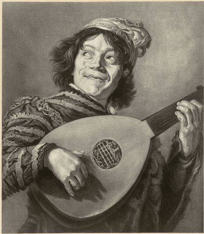 Šašek, po Fransi Halsovi od Alfred Louis Bahuet