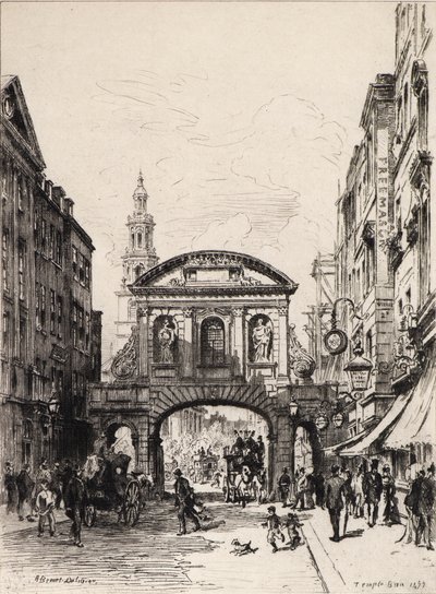 Temple Bar (lept) od Alfred Louis Brunet Debaines