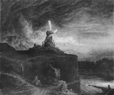 Mlýn, c1890, 1911 od Alfred Louis Brunet Debaines