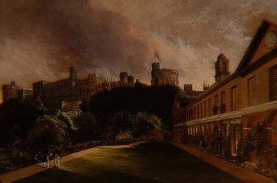 Pohled na hrad Windsor z Traver