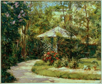 Zahrada s pavilonem od Alfred Nathaniel Oppenheim