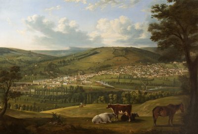 Stroud z blízkosti Rodborough Fort, Gloucestershire od Alfred Newland Smith