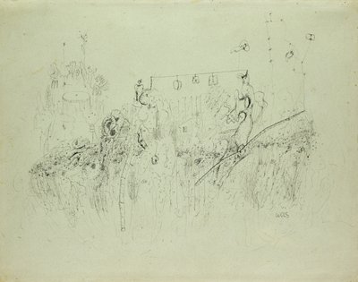 Bez názvu, cca 1941-42 (indický inkoust na papíře) od Alfred Otto Wolfgang Schulze Wols