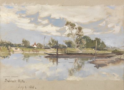 Bablock Hythe, poblíž Oxfordu od Alfred Parsons