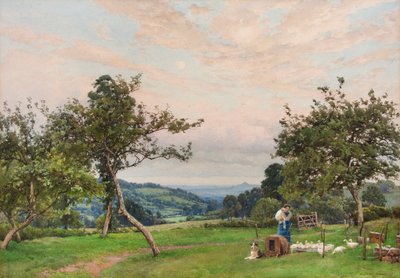 Kachní pero (akvarel) od Alfred Parsons