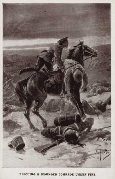 Záchrana zraněného kamaráda pod palbou, první světová válka od Alfred Pearse