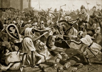Robert zajatý u Tinchebralu, 1106, ilustrace z knihy "Hutchinson