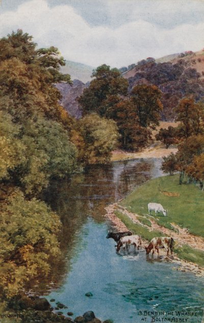 Bend in the Wharfe v Bolton Abbey od Alfred Robert Quinton