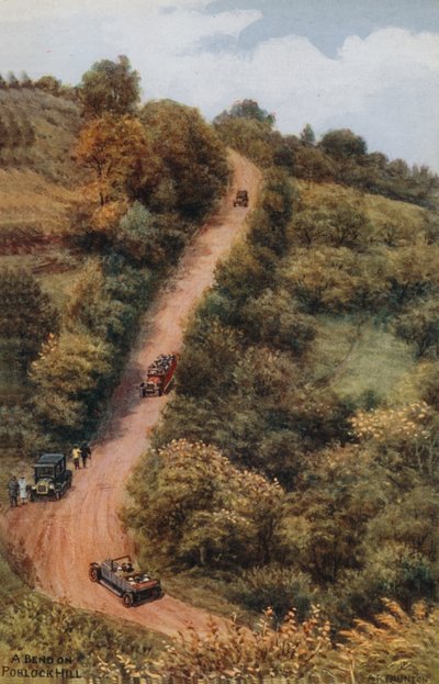 Ohýbej se, Porlock Hill od Alfred Robert Quinton