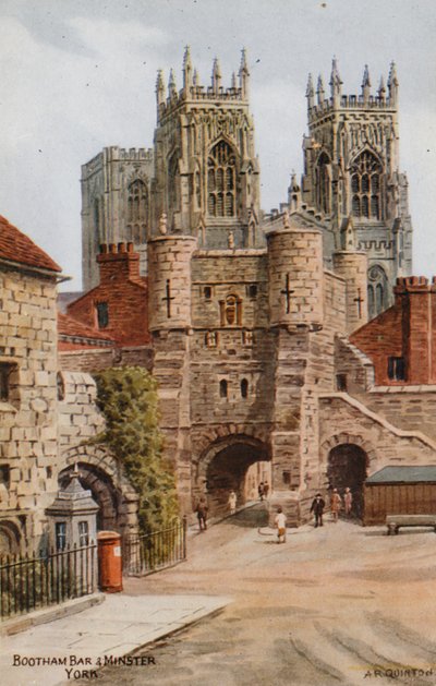 Bootham Bar and Minster, York od Alfred Robert Quinton