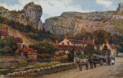 Cheddar Village a Lví skála od Alfred Robert Quinton