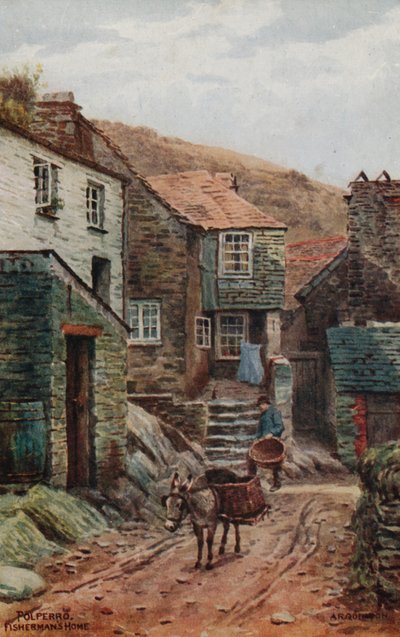 Rybářský dům, Polperro od Alfred Robert Quinton