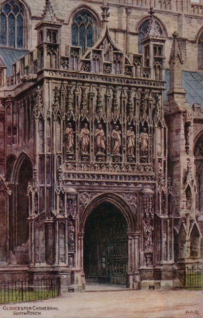 Gloucesterská katedrála, South Porch od Alfred Robert Quinton