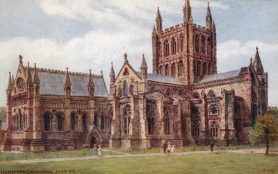 Herefordská katedrála, z NE od Alfred Robert Quinton