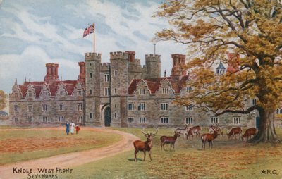 Knole, západní fronta, Sevenoaks od Alfred Robert Quinton
