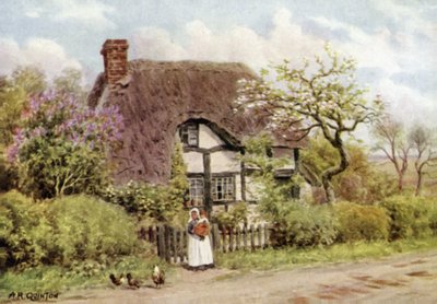 Květy šeříků a jabloní, Harvington, Worcester od Alfred Robert Quinton