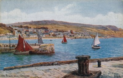 Lyme Regis z Cobb od Alfred Robert Quinton