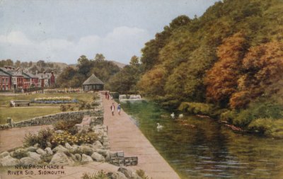 Nová promenáda a řeka Sid, Sidmouth od Alfred Robert Quinton