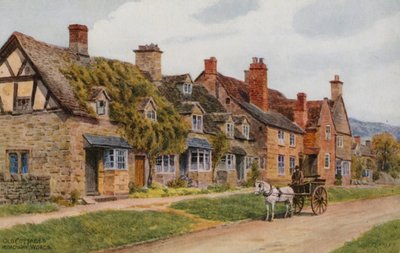 Staré chalupy, Broadway, Worcs od Alfred Robert Quinton