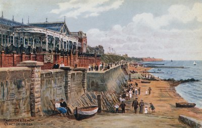Pavilion und Beach, Clacton-on-Sea od Alfred Robert Quinton