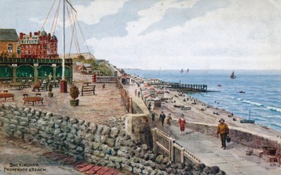 Sheringham, promenáda a pláž od Alfred Robert Quinton