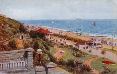 Spa Pavilion Gardens and Beach, Felixstowe od Alfred Robert Quinton