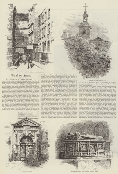 Svatá Helena, Bishopsgate od Alfred Robert Quinton
