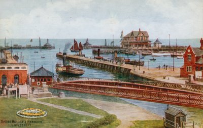 Swing Bridge and Harbour, Lowestoft od Alfred Robert Quinton