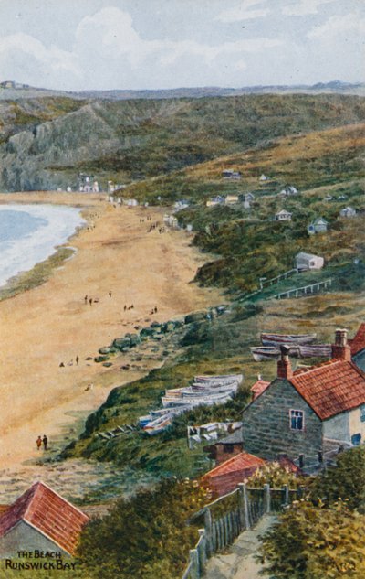 Pláž, Runswick Bay od Alfred Robert Quinton