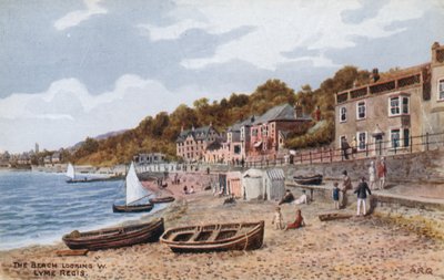 Pláž vypadá na W, Lyme Regis od Alfred Robert Quinton