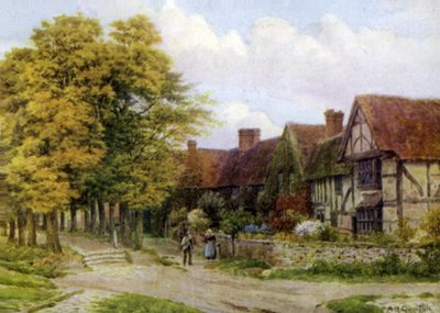 Převorství, Steventon, Berks (barevné lito) od Alfred Robert Quinton