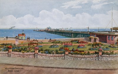 Západní zahrady, Ryde IOW od Alfred Robert Quinton
