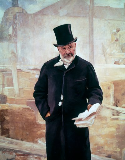 Portrét Jean-Charles Adolphe Alphand (1817-1891), francouzský inženýr, Olej na plátně Alfred Philippe Roll (1846-1919) od Alfred Roll