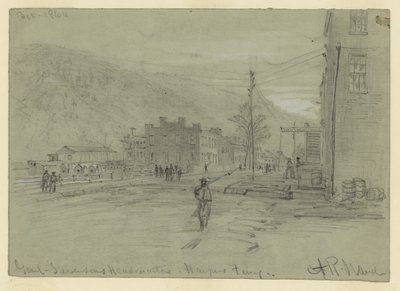 Genl. Stevensons Headquarters-Harpers Ferry od Alfred Rudolph Waud