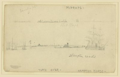 Ripraps. (a) Hampton Roads od Alfred Rudolph Waud