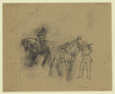 Dva jezdci od Alfred Rudolph Waud