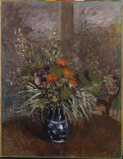 Kytice květin od Alfred Sisley