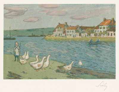 Břehy řeky od Alfred Sisley