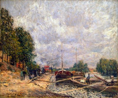 Čluny v Billancourtu, 1877. od Alfred Sisley