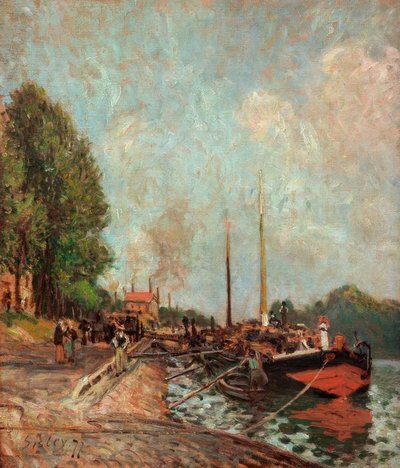 Barke v Billancourtu od Alfred Sisley