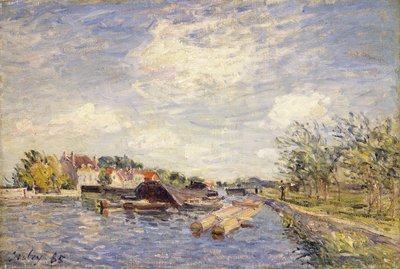 Edge of the Loing, 1885 od Alfred Sisley